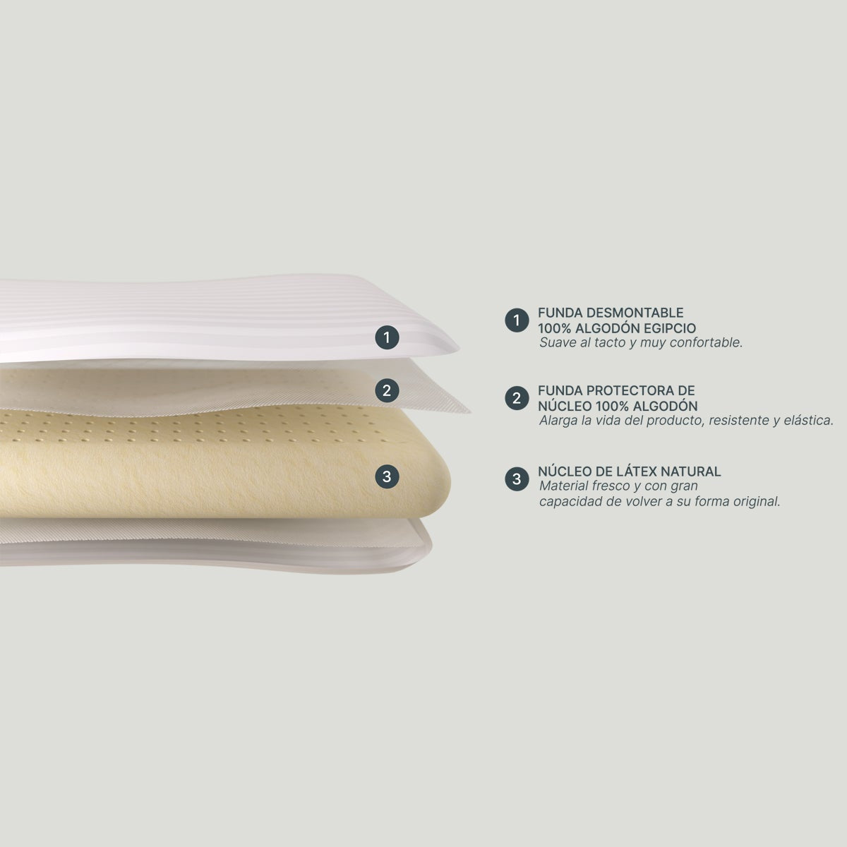 Almohada Látex Biorest
