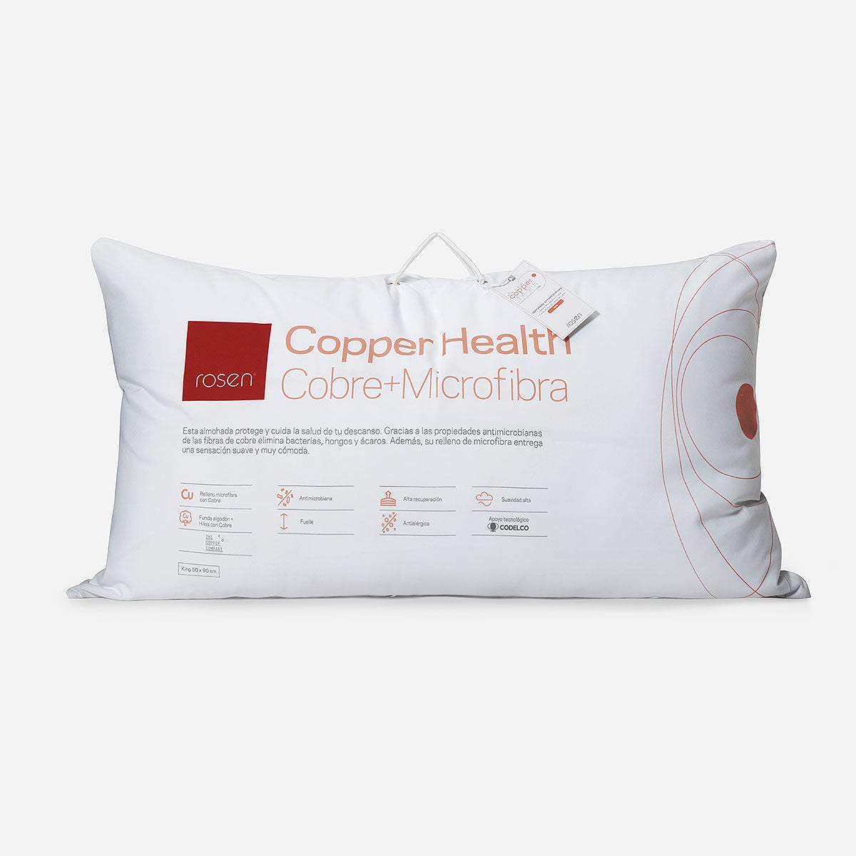 Almohada Microfibra Copper Health