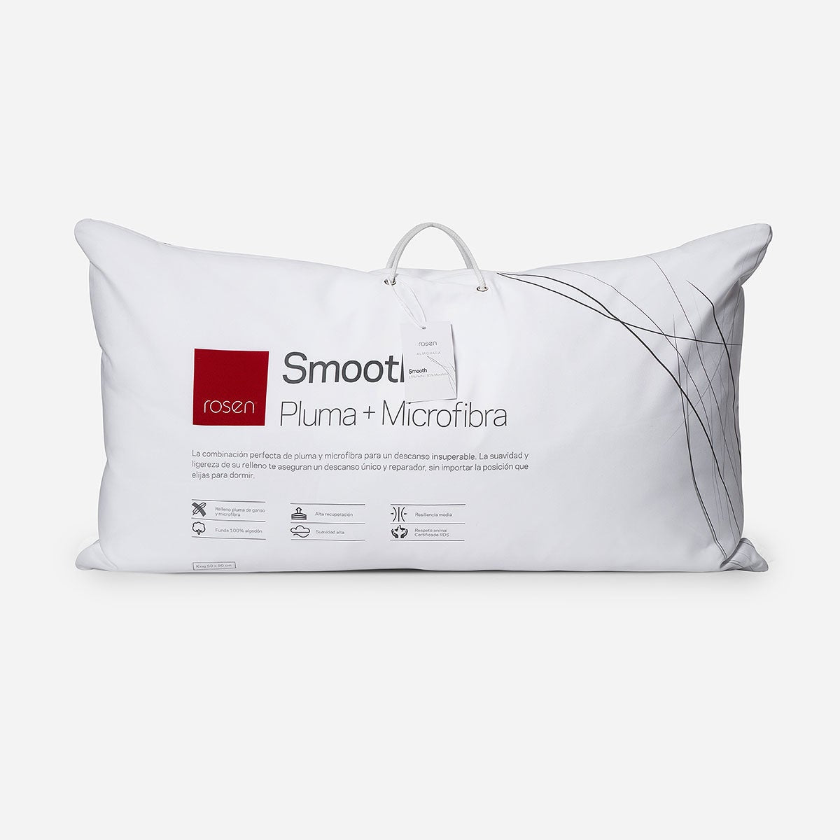 Almohada Pluma y Microfibra New Smooth