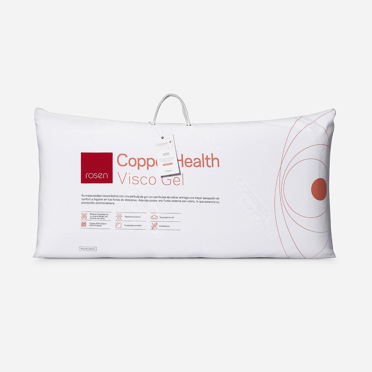 Almohada Viscogel Copper Health