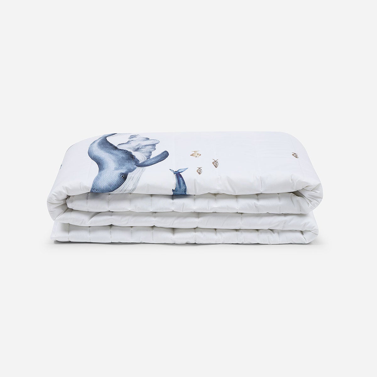 Cubrecama Algodón Kids Reversible Ballenas