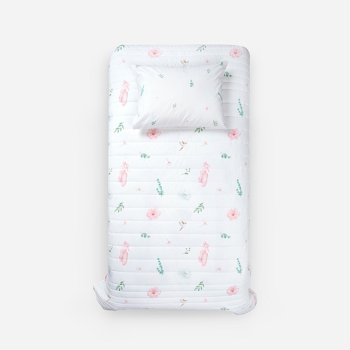 Cubrecama Algodón Kids Reversible Ballet