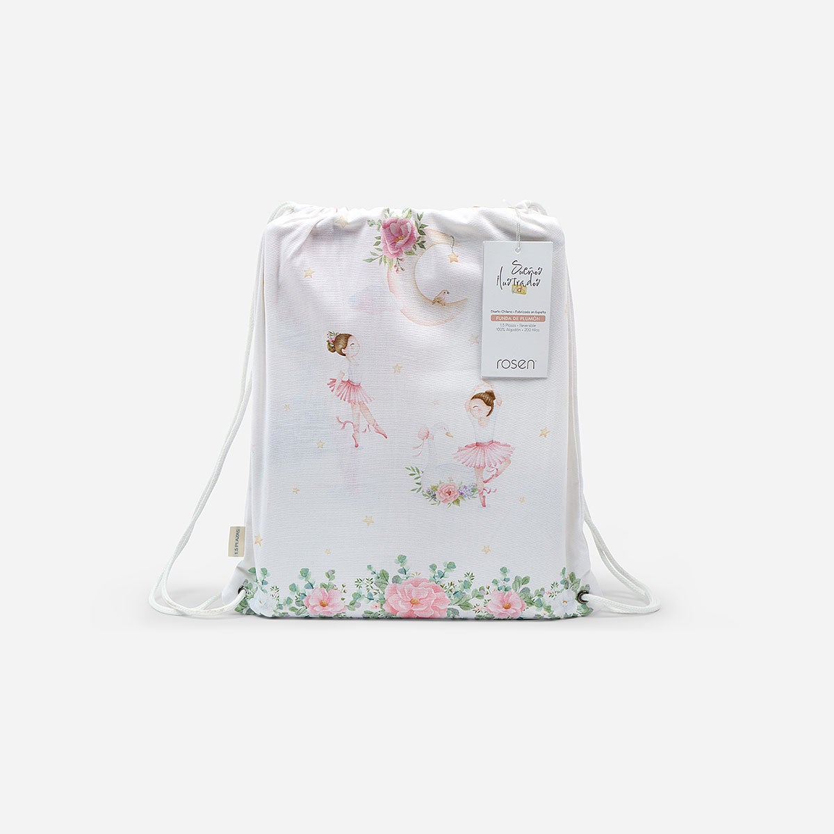 Funda Plumón Algodón Kids Reversible Ballet