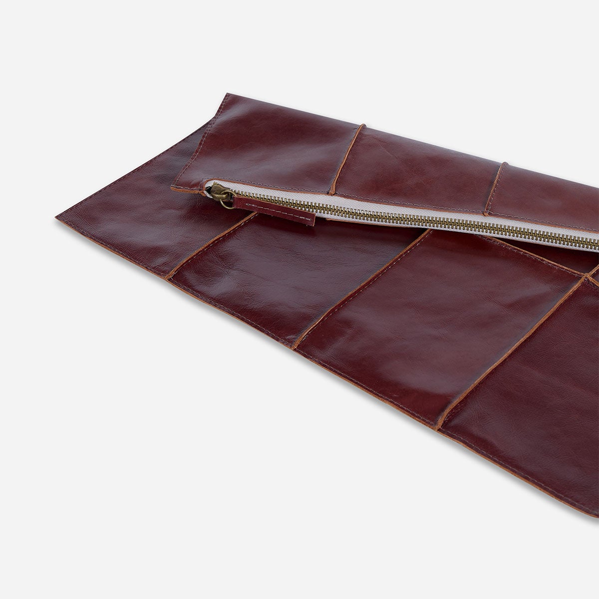 Funda Cojín Cuero Vicenza 35 x 50 cm Café