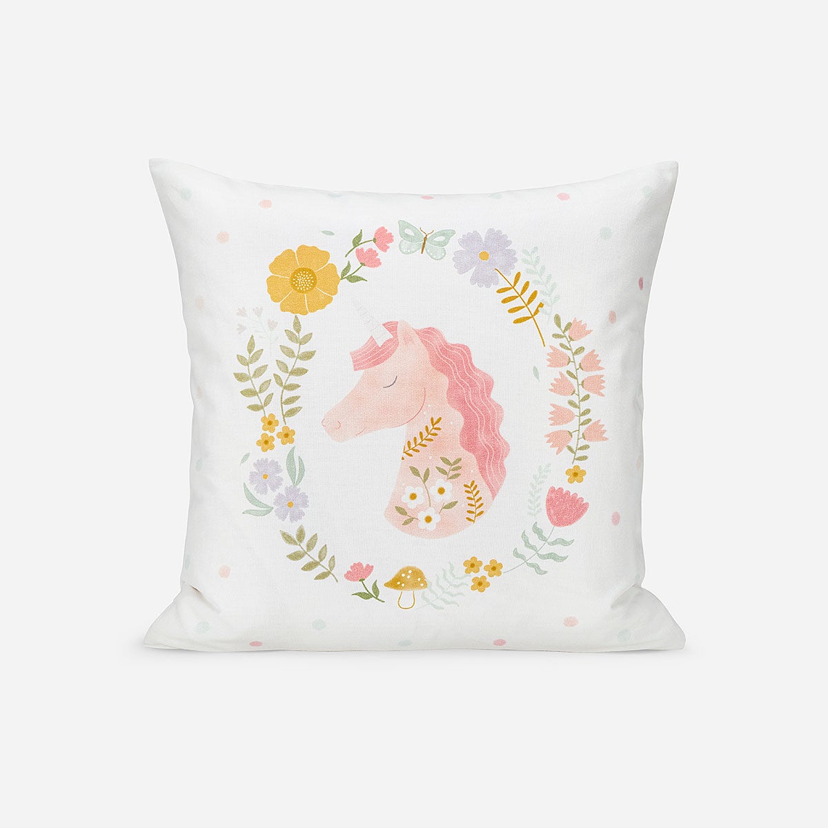 Funda Cojín Kids Unicornio Folk 50 x 50 cm
