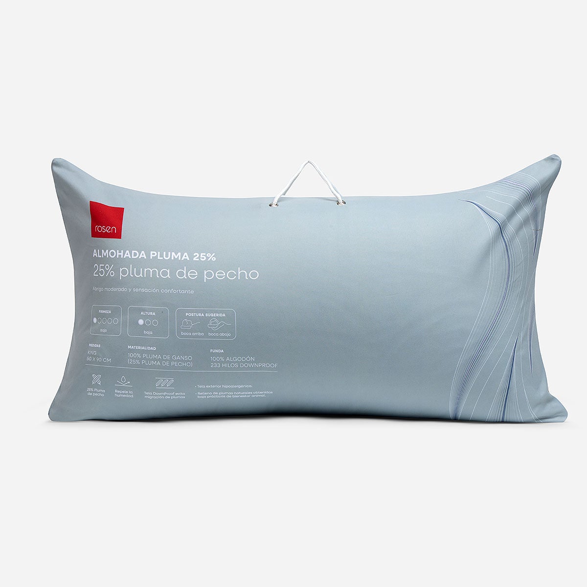 Almohada Pluma Natural 25% S/Fuelle