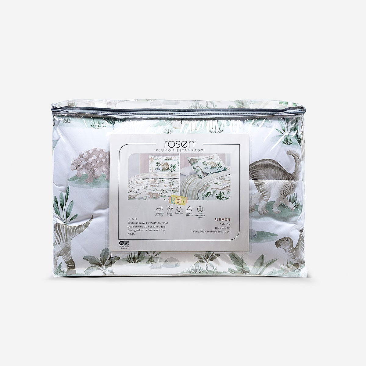 Plumón Microfibra Kids Dinos