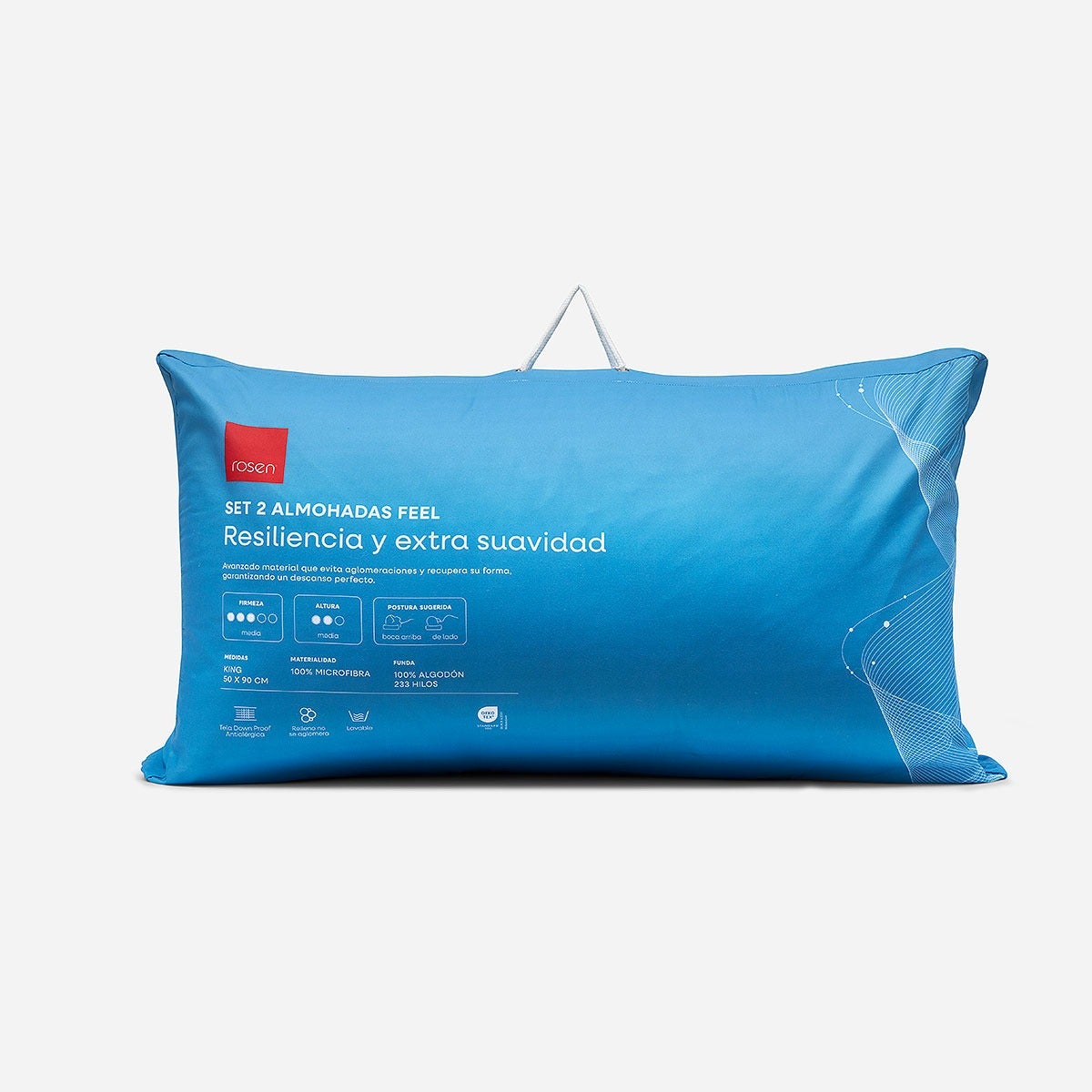 Set 2 Almohadas Microfibra Feel