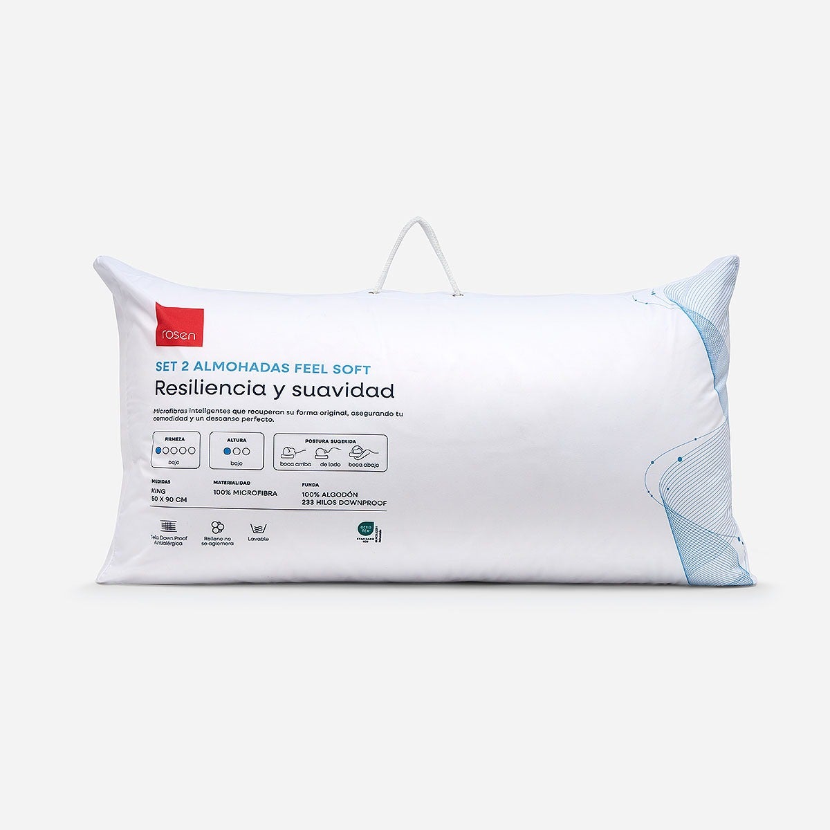 Set 2 Almohadas Soft Microfibra