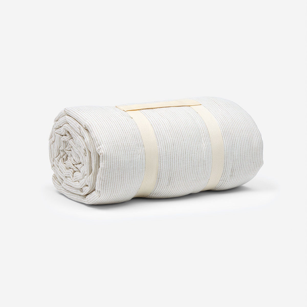 Piecera Lino Natural Stripes 110 x 230 cm