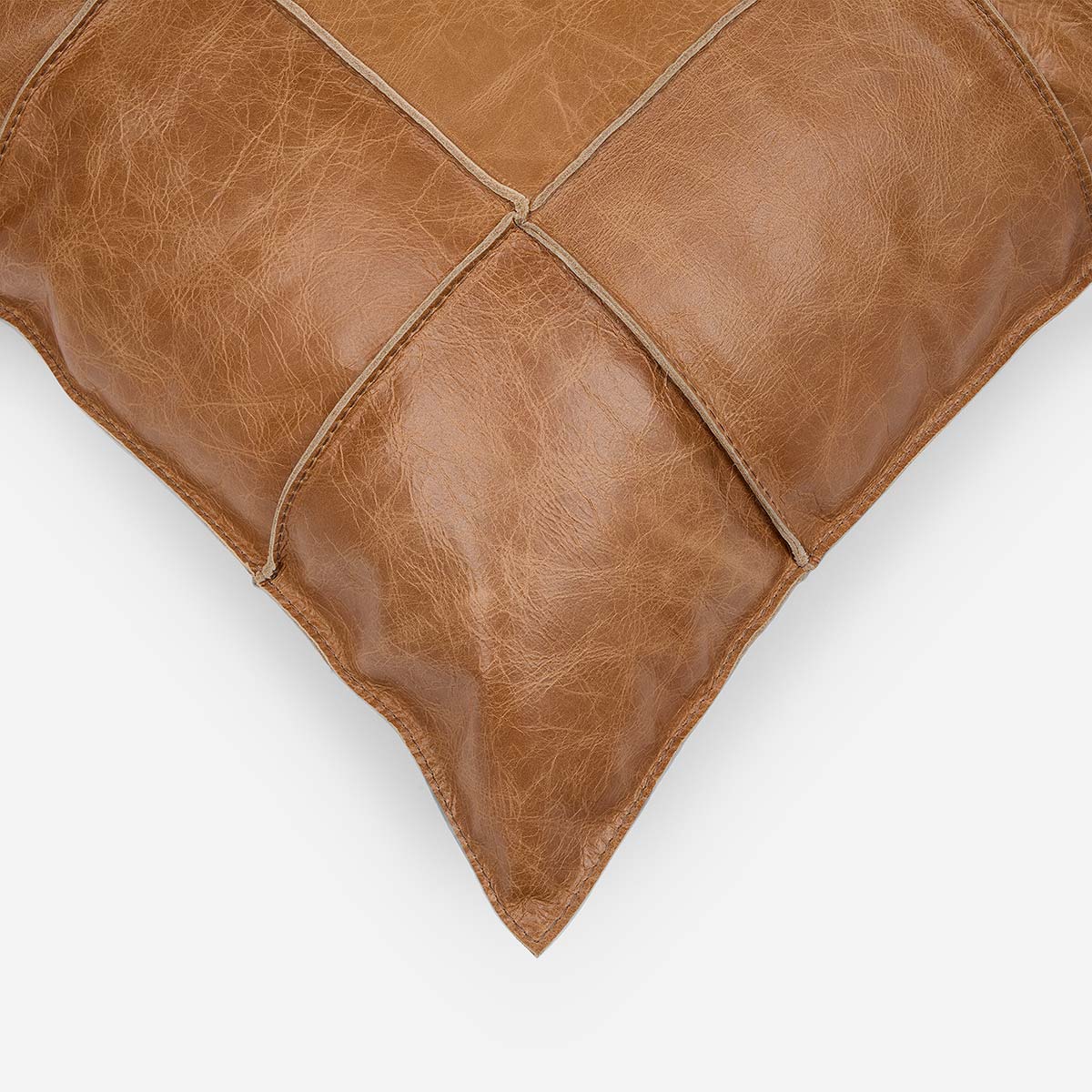 Funda Cojín Cuero Hunter Oatmeal 50 x 50 cm