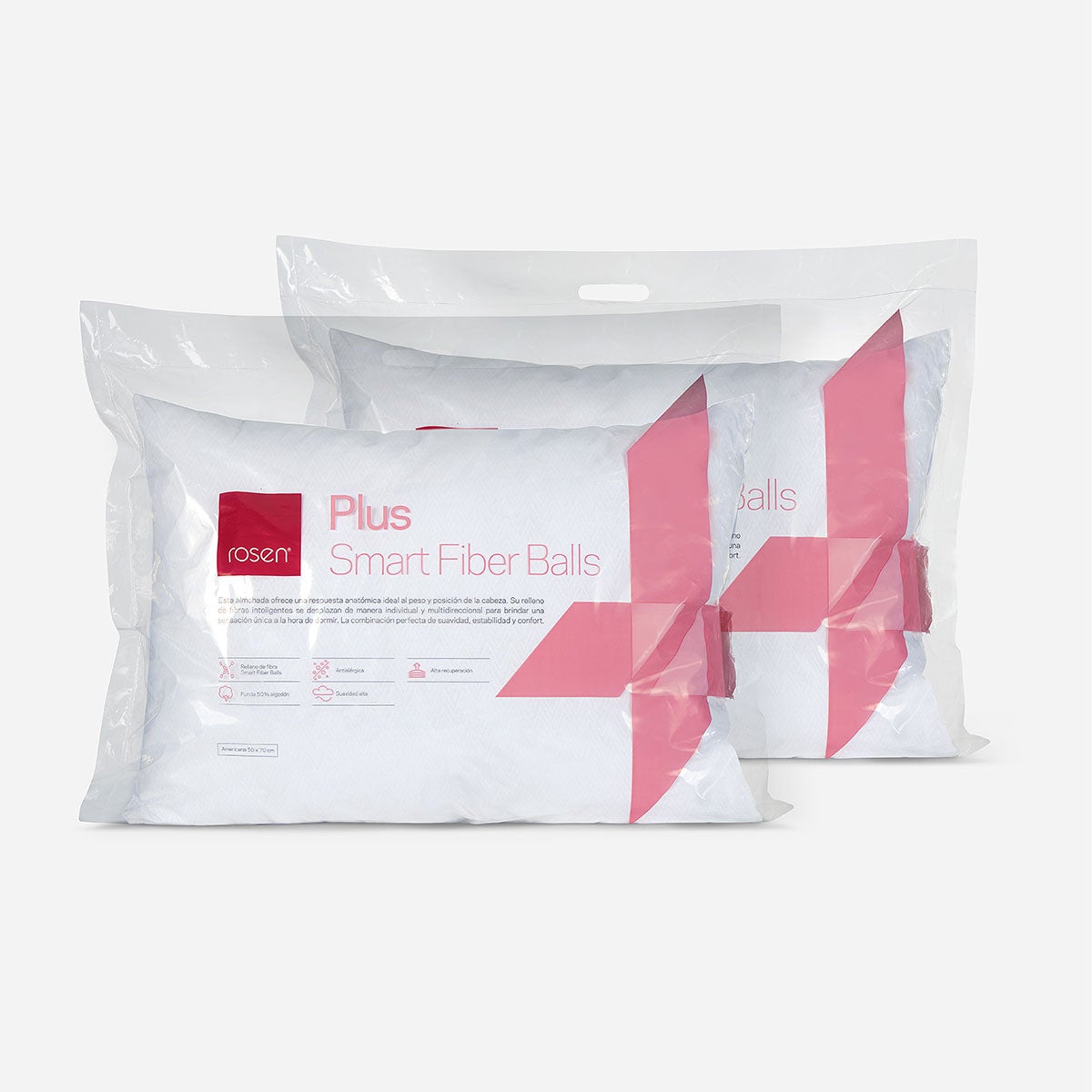 Set 2 Almohadas Fibra Plus