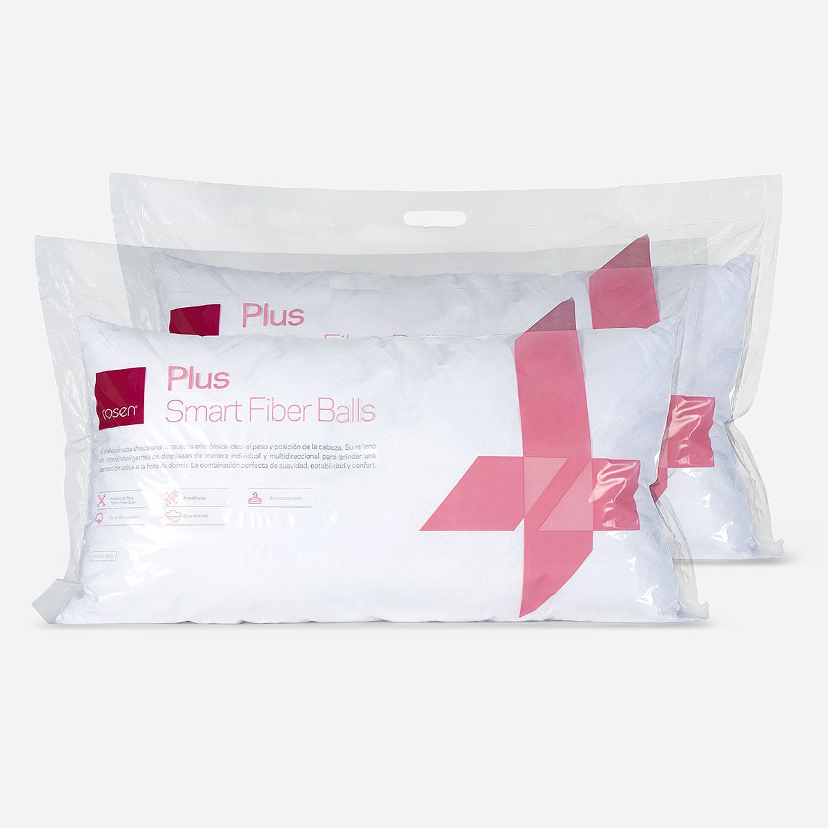 Set 2 Almohadas Fibra Plus